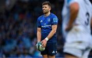 19 February 2022; Ross Byrne of Leinster during the United Rugby Championship match between Leinster and Ospreys at RDS Arena in Dublin. Photo by Brendan Moran/Sportsfile