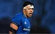 19 February 2022; Michael Ala'alatoa of Leinster during the United Rugby Championship match between Leinster and Ospreys at RDS Arena in Dublin. Photo by Brendan Moran/Sportsfile