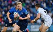 19 February 2022; Jamie Osborne of Leinster in action against Michael Collins of Ospreys during the United Rugby Championship match between Leinster and Ospreys at RDS Arena in Dublin. Photo by Brendan Moran/Sportsfile