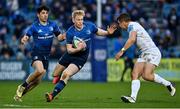 19 February 2022; Jamie Osborne of Leinster in action against Michael Collins of Ospreys during the United Rugby Championship match between Leinster and Ospreys at RDS Arena in Dublin. Photo by Brendan Moran/Sportsfile