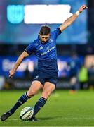 19 February 2022; Ross Byrne of Leinster kicks a conversion during the United Rugby Championship match between Leinster and Ospreys at RDS Arena in Dublin. Photo by Brendan Moran/Sportsfile