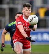 20 February 2022; Niall Sludden of Tyrone during the Allianz Football League Division 1 match between Tyrone and Kildare at O'Neill's Healy Park in Omagh, Tyrone. Photo by Seb Daly/Sportsfile