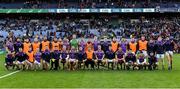 12 February 2022; The Kilmacud Crokes squad before the AIB GAA Football All-Ireland Senior Club Championship Final match between Kilcoo, Down, and Kilmacud Crokes, Dublin, at Croke Park in Dublin. Photo by Piaras Ó Mídheach/Sportsfile