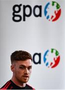 21 February 2022; Tyrone footballer Conor Meyler speaking during a GPA Media Briefing ahead of GAA Congress at the Radisson Dublin Airport in Dublin. Photo by David Fitzgerald/Sportsfile