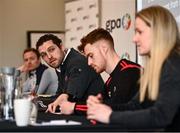 21 February 2022; Gaelic Players Association chief executive Tom Parsons speaking during a GPA Media Briefing ahead of GAA Congress at the Radisson Dublin Airport in Dublin. Photo by David Fitzgerald/Sportsfile