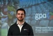 21 February 2022; Gaelic Players Association chief executive Tom Parsons stands for a portrait after the GPA Media Briefing ahead of GAA Congress at the Radisson Dublin Airport in Dublin. Photo by David Fitzgerald/Sportsfile