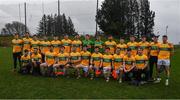 20 February 2022; The Leitrim squad before the Allianz Football League Division 4 match between Leitrim and London at Connacht GAA Centre of Excellence in Bekan, Mayo. Photo by Ray McManus/Sportsfile