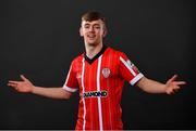 21 February 2022; Ciaron Harkin during a Derry City squad portrait session at Ryan McBride Brandywell Stadium in Derry. Photo by Sam Barnes/Sportsfile