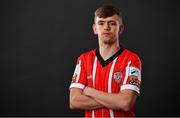 21 February 2022; Ciaron Harkin during a Derry City squad portrait session at Ryan McBride Brandywell Stadium in Derry. Photo by Sam Barnes/Sportsfile