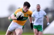 20 February 2022; Riordan O'Rourke of Leitrim during the Allianz Football League Division 4 match between Leitrim and London at Connacht GAA Centre of Excellence in Bekan, Mayo. Photo by Ben McShane/Sportsfile
