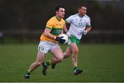 20 February 2022; Ryan O'Rourke of Leitrim during the Allianz Football League Division 4 match between Leitrim and London at Connacht GAA Centre of Excellence in Bekan, Mayo. Photo by Ben McShane/Sportsfile