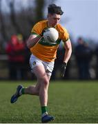 20 February 2022; Pearce Dolan of Leitrim during the Allianz Football League Division 4 match between Leitrim and London at Connacht GAA Centre of Excellence in Bekan, Mayo. Photo by Ben McShane/Sportsfile