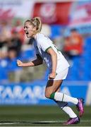 22 February 2022; Denise O'Sullivan of Republic of Ireland celebrates after scoring her side's first goal during the Pinatar Cup Third Place Play-off match between Wales and Republic of Ireland at La Manga in Murcia, Spain. Photo by Silvestre Szpylma/Sportsfile