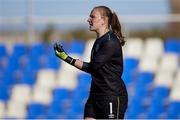 22 February 2022; Republic of Ireland goalkeeper Courtney Brosnan during the Pinatar Cup Third Place Play-off match between Wales and Republic of Ireland at La Manga in Murcia, Spain. Photo by Silvestre Szpylma/Sportsfile