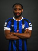 21 February 2022; Israel Kimazo during a Athlone Town AFC squad portrait session at Athlone Town Stadium in Athlone. Photo by Piaras Ó Mídheach/Sportsfile