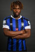 21 February 2022; Thomas Oluwa during a Athlone Town AFC squad portrait session at Athlone Town Stadium in Athlone. Photo by Piaras Ó Mídheach/Sportsfile