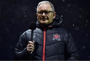 18 February 2022; Dundalk first team manager Dave Mackey before the SSE Airtricity League Premier Division match between Dundalk and Derry City at Oriel Park in Dundalk, Louth. Photo by Ben McShane/Sportsfile