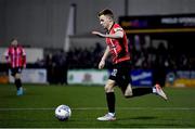 18 February 2022; Brandon Kavanagh of Derry City during the SSE Airtricity League Premier Division match between Dundalk and Derry City at Oriel Park in Dundalk, Louth. Photo by Ben McShane/Sportsfile