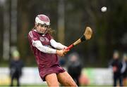 20 February 2022; Cliona Mulholland of Slaughtneil during the AIB All-Ireland Senior Camogie Club Championship Semi-Final match between Sarsfields and Slaughtneil at Naomh Eanna in Gorey, Wexford. Photo by Matt Browne/Sportsfile