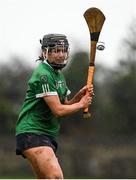 20 February 2022; Niamh McGrath of Sarsfields during the AIB All-Ireland Senior Camogie Club Championship Semi-Final match between Sarsfields and Slaughtneil at Naomh Eanna in Gorey, Wexford. Photo by Matt Browne/Sportsfile