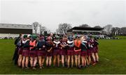 20 February 2022; Slaughtneil players before the AIB All-Ireland Senior Camogie Club Championship Semi-Final match between Sarsfields and Slaughtneil at Naomh Eanna in Gorey, Wexford. Photo by Matt Browne/Sportsfile