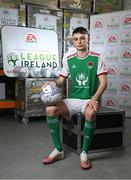 23 February 2022; The EA SPORTS National Underage Leagues 2022 season launch took place today at FAI Headquarters in Abbotstown, Dublin. The new season is set to start on the week ending Sunday, March 6. Pictured is Liam Murray of Cork City. Photo by Seb Daly/Sportsfile