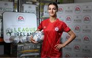 23 February 2022; The EA SPORTS National Underage Leagues 2022 season launch took place today at FAI Headquarters in Abbotstown, Dublin. The new season is set to start on the week ending Sunday, March 6. Pictured is Emma Ring of Shelbourne. Photo by Seb Daly/Sportsfile