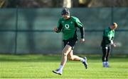 24 February 2022; Jordan Larmour during Ireland rugby squad training at Carton House in Maynooth, Kildare. Photo by Brendan Moran/Sportsfile