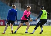 24 February 2022; James Tracy, centre, during a Leinster rugby captain's run at RDS Arena in Dublin. Photo by Harry Murphy/Sportsfile