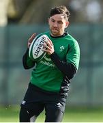 24 February 2022; Hugo Keenan during Ireland rugby squad training at Carton House in Maynooth, Kildare. Photo by Brendan Moran/Sportsfile