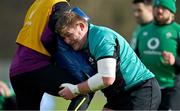 24 February 2022; Tadhg Furlong during Ireland rugby squad training at Carton House in Maynooth, Kildare. Photo by Brendan Moran/Sportsfile