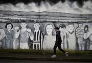 25 February 2022; A mural featuring the late Derry City captain Ryan McBride, near the The Ryan McBride Brandywell Stadium, before the SSE Airtricity League Premier Division match between Derry City and Shamrock Rovers at The Ryan McBride Brandywell Stadium in Derry. Photo by Stephen McCarthy/Sportsfile