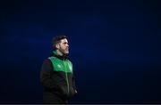 25 February 2022; Shamrock Rovers manager Stephen Bradley before the SSE Airtricity League Premier Division match between Derry City and Shamrock Rovers at The Ryan McBride Brandywell Stadium in Derry. Photo by Stephen McCarthy/Sportsfile