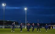 25 February 2022; Drogheda United players before the SSE Airtricity League Premier Division match between Drogheda United and Shelbourne at Head in the Game Park in Drogheda, Louth. Photo by Ramsey Cardy/Sportsfile