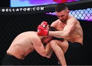 25 February 2022; Lee Hammond, right, in action against Jamie Hay during their featherweight bout at Bellator 275 at the 3Arena in Dublin. Photo by David Fitzgerald/Sportsfile