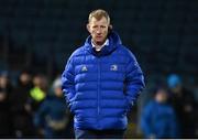 25 February 2022; Leinster head coach Leo Cullen before the United Rugby Championship match between Leinster and Emirates Lions at RDS Arena in Dublin. Photo by Harry Murphy/Sportsfile
