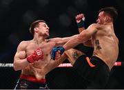 25 February 2022; Vladimir Tokov, left, in action against Daniele Scatizzi during their lightweight bout at Bellator 275 at the 3Arena in Dublin. Photo by David Fitzgerald/Sportsfile