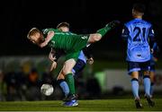 25 February 2022; Ryan Connolly of Finn Harps in action against Evan Caffrey of UCD during the SSE Airtricity League Premier Division match between UCD and Finn Harps at UCD Bowl in Belfield, Dublin. Photo by Piaras Ó Mídheach/Sportsfile