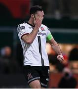 25 February 2022; Patrick Hoban of Dundalk celebrates after scoring his side's first goal during the SSE Airtricity League Premier Division match between Bohemians and Dundalk at Dalymount Park in Dublin. Photo by Michael P Ryan/Sportsfile