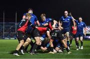 25 February 2022; Dan Leavy of Leinster on his way to scoring a try which is subsequently disallowed during the United Rugby Championship match between Leinster and Emirates Lions at RDS Arena in Dublin. Photo by Harry Murphy/Sportsfile