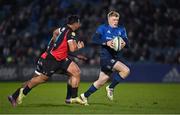 25 February 2022; Tommy O'Brien of Leinster in action against Wandisile Simelane and PJ Steenkamp of Emirates Lions during the United Rugby Championship match between Leinster and Emirates Lions at the RDS Arena in Dublin. Photo by Seb Daly/Sportsfile