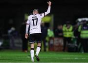 25 February 2022; Keith Ward of Dundalk is applauded off the pitch by the Bohemians supporters after the SSE Airtricity League Premier Division match between Bohemians and Dundalk at Dalymount Park in Dublin. Photo by Michael P Ryan/Sportsfile