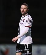 25 February 2022; Keith Ward of Dundalk during the SSE Airtricity League Premier Division match between Bohemians and Dundalk at Dalymount Park in Dublin. Photo by Michael P Ryan/Sportsfile