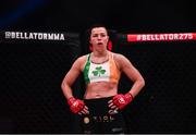 25 February 2022; Sinead Kavanagh before her women's featherweight bout against Leah McCourt at Bellator 275 at the 3Arena in Dublin. Photo by David Fitzgerald/Sportsfile