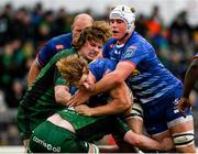 26 February 2022; Evan Roos of DHL Stormers is tackled by Paul Boyle of Connacht during the United Rugby Championship match between Connacht and DHL Stormers at The Sportsground in Galway. Photo by Harry Murphy/Sportsfile