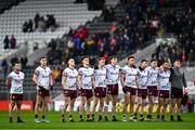 26 February 2022; Galway players before the Allianz Football League Division 2 match between Cork and Galway at Páirc Ui Chaoimh in Cork. Photo by Eóin Noonan/Sportsfile