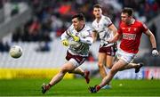 26 February 2022; Damien Comer of Galway in action against Kevin Flahive of Cork during the Allianz Football League Division 2 match between Cork and Galway at Páirc Ui Chaoimh in Cork. Photo by Eóin Noonan/Sportsfile