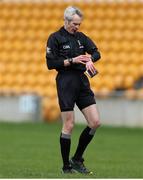 26 February 2022; Referee Fergal Kelly during the Allianz Football League Division 2 match between Offaly and Meath at Bord na Mona O'Connor Park in Tullamore, Offaly. Photo by Michael P Ryan/Sportsfile
