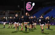 26 February 2022; Railway Union players make their way to the back pitch to warm-up before the Energia Women's All-Ireland League Final match between Blackrock College and Railway Union at Energia Park in Dublin. Photo by Ben McShane/Sportsfile