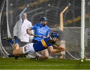 26 February 2022; Jason Forde of Tipperary has an attempt on goal in the final seconds during the Allianz Hurling League Division 1 Group B match between Tipperary and Dublin at FBD Semple Stadium in Thurles, Tipperary. Photo by David Fitzgerald/Sportsfile